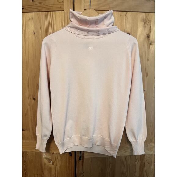 VTG Givenchy Sport Pink Turtleneck Qiana Nylon Size 36 - Picture 1 of 13